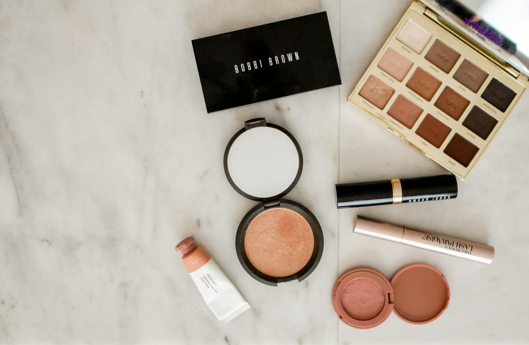 Luxury beauty products arranged on a vanity